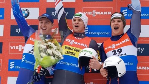 Dominik Fischnaller still on the podium! The third blue comeback in Lake Placid