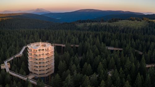 Â The Tree Top Walk the new spectacular promenade overlooking the Slovenian mountains