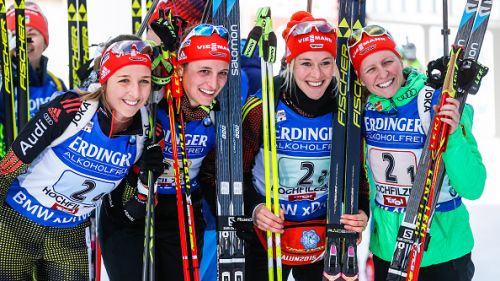 Germany for the 1st leg of Ruhpolding. Preu let alone the mass start, back Kummer