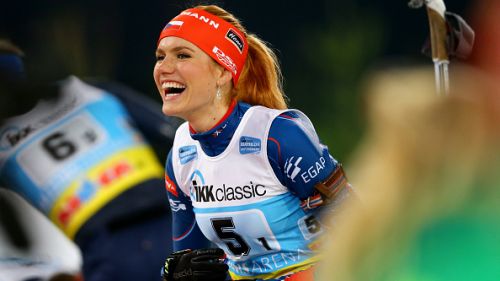 Czechs championships Gabriela Koukalová wrong 8 times ... Then he won! Jaroslav Soukup superstar among men