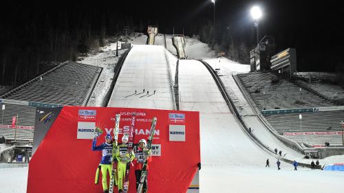 Part of the World Cup Lillehammer female blowing. Monologue of Sara Takanashi? [Presentation]