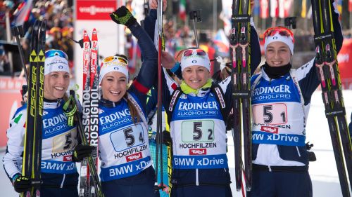 Vittozzi, Oberhofer, Sanfilippo, Wierer scrivono la storia. L'Italia vince la staffetta femminile di Hochfilzen!