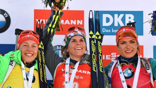 Nadine Horchler: "The secret was laid down in the track"; Dahlmeier: "For me Nadine a landmark"