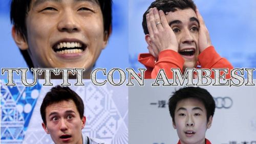Yuzuru Hanyu, Javier Fernandez e Patrick Chan. Sarà davvero una poltrona per tre?