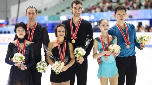Netta affermazione di Duhamel/Radford nel NHK Trophy