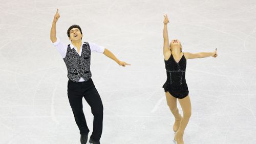 Una coppia coreana sul podio del programma corto della tappa di JGP di Colorado Springs
