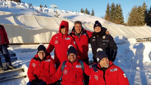 The Bob Club Cortina gets a top ten at Oberhof in the fourth stage of the World Cup parabob