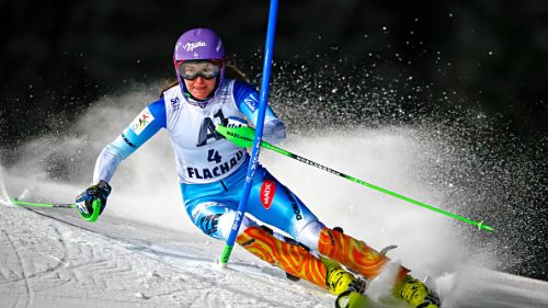 Sarka Strachova and "novice" Jan Hudec guide the thick Patrol Czech Republic St. Moritz 2017