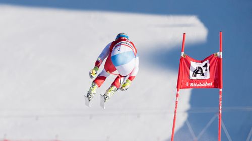Steven Nyman primo a scendere in pista nella libera di Kitzbuehel. Fill sceglie il 5, Jansrud il 7, Paris il 9