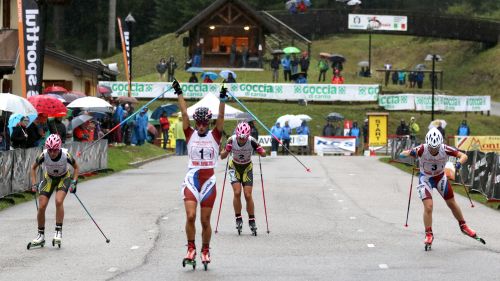 Also the American national team at the start of the Italian Summer Championships in Forni Avoltri