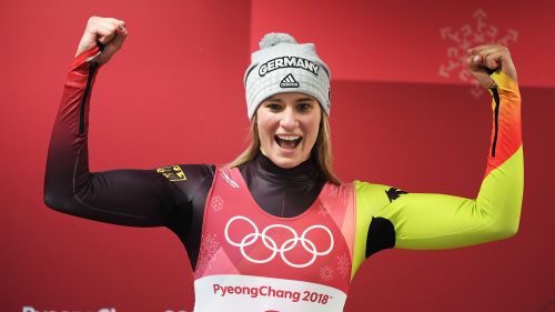 Geisenberger dropped the trio in Whistler, Italy in difficulty