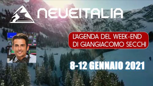 Giangiacomo Secchi's weekend agenda - 08-12 January 2021