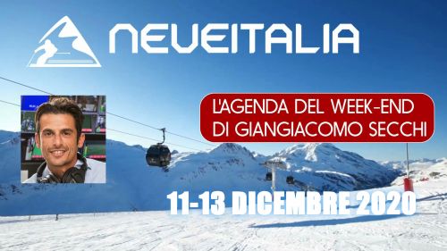 Giangiacomo Secchi's weekend agenda - 11-13 December 2020
