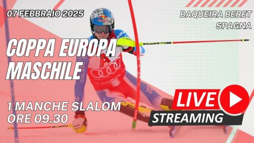 Live | baqueira beret | day 2 | coppa europa - 1 manche slalom maschile
