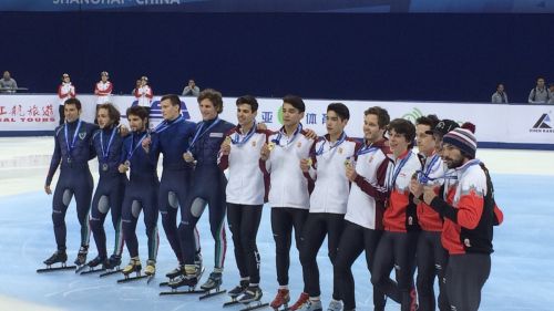 La staffetta maschile rialza la testa e sale sul podio di Coppa a Shanghai: è argento