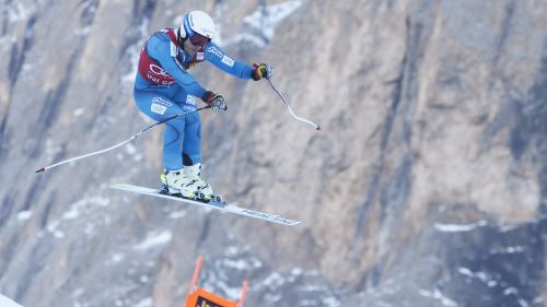 Janka pettorale numero 1 della Discesa della Val Gardena, Svindal 5, Jansrud 7, Fill 9, Paris 11
