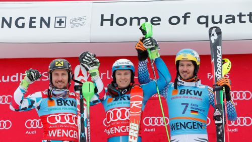 Kristoffersen: “Pista speciale e vittoria fantastica”. Hirscher: “Vince chi sbaglia meno”. Feller: “Mi dispiace”