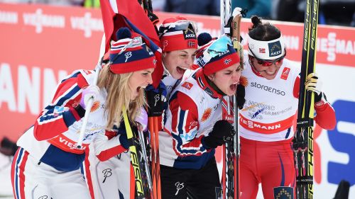 La Norvegia torna padrona, terzo oro consecutivo ai mondiali nella Staffetta 4x5 Km