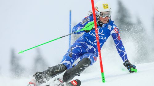 Slalom Flachau: Vhlova with the number 1, Shiffrin 7, Curtoni with 13