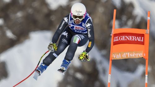 WCSL SuperG: Nadia Fanchini and Schnarf in 10 though they fall Vonn and Veith