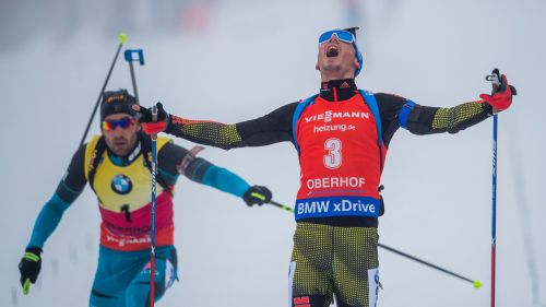 Schempp-two German-Lesser in Oberhof Mass Start, third Fourcade