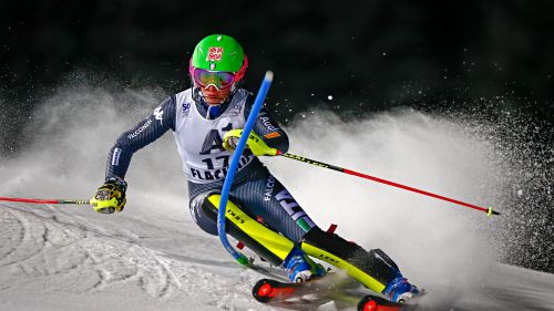 Chiara Costazza enters first group for the World Cup Slalom