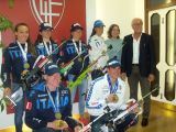 L'Italia del Biathlon in visita alla Fiocchi