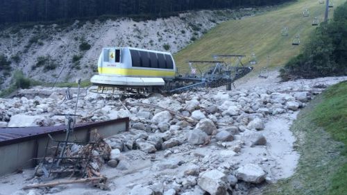 San Vito di Cadore Frana Agosto 2015