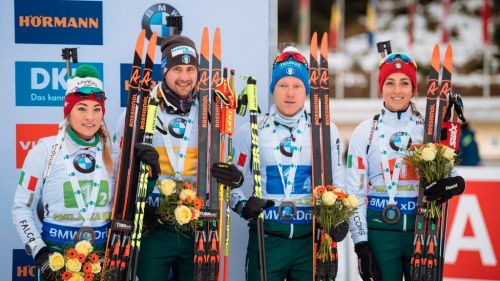 Biathlon World Cup: great start for Italy, third in the Mixed Staff of Pokljuka