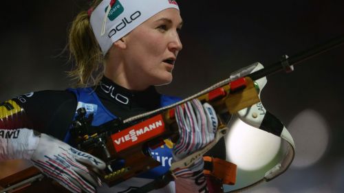 Roieseland and Tarjei Boe on shields at Holmenkollen Skishow
