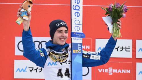 Timi Zajc triumphs in Oberstdorf in the first career flight, first seasonal success for Stoch