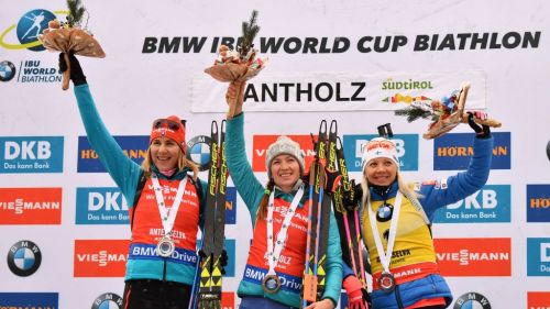 Darya Domracheva precede Kuzmina e Mäkäräinen nella Mass di Anterselva, 7a Wierer
