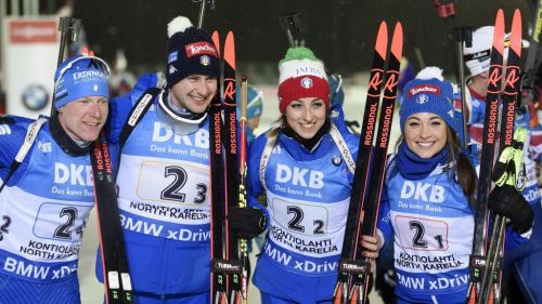 Historical victory for Italy in the Mixed Relay of Kontiolahti