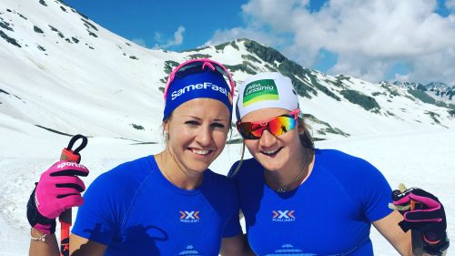 Nazionale femminile al lavoro al Passo dello Stelvio