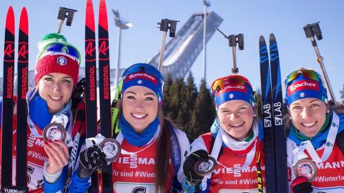 Azzurre on the podium in the women's relay in Oslo