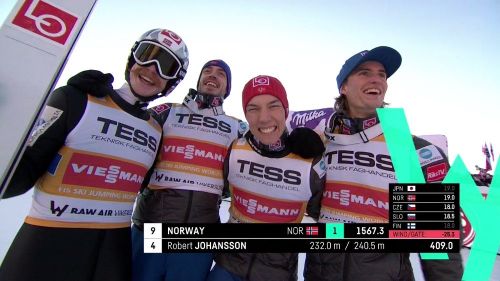 Norwegian apotheosis in the Vikersund team trial