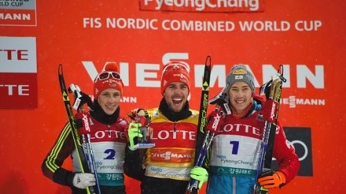 Impresa di Johannes Rydzek: vince la seconda gundersen di PyeongChang battendo al fotofinish Eric Frenzel