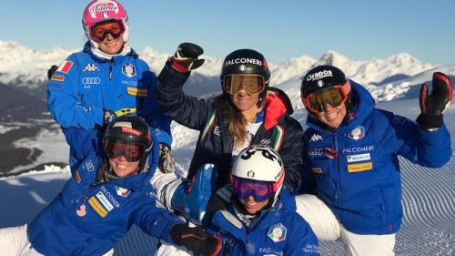 Azzurre on the way back to Italy. Slalomists prepare themselves in France