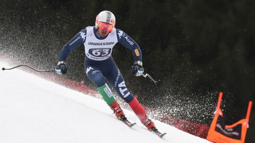 Davide Cazzaniga third in the European Cup descent of Sarentino