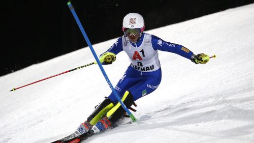 The slalom women's team for Ushuaia matches