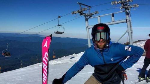 Travis Ganong returned to skiing