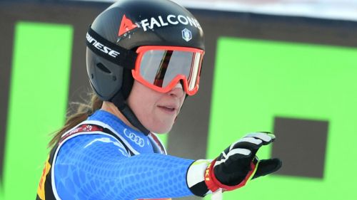 Sofia Goggia silver behind Mikaela Shiffrin in the world superG of Are. Fall Lindsey Vonn