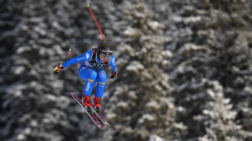 Sofia Goggia the fastest in the first test of Crans-Montana