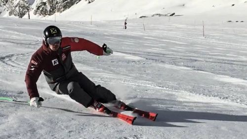 Marcel Hirscher is back on the skis! Six weeks stop for Christian Hirschb hl