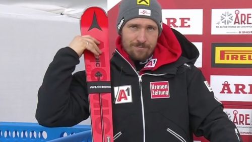 Marcel Hirscher dominates the first round of the World Cup in Are