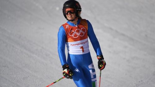 Manuela Moelgg prima e Federica Brignone terza nella prima manche del gigante olimpico di Yongpyong