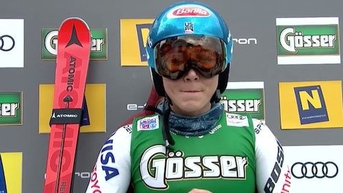 Mikaela Shiffrin commands a balanced first round of the Semmering giant