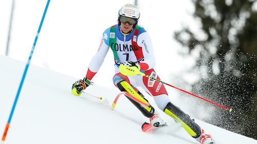 Ramon Zenhaeusern works with his thumb