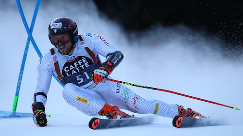 Andrea Ballerin second and Simon Maurberger third in the first of the two giants of the Andalo European Cup!