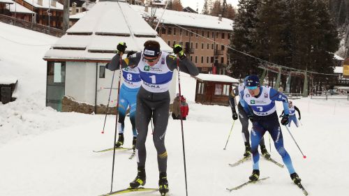 Impresa di Simone Mocellini nella sprint TC di Beitostolen: l'azzurro è 2° alle spalle di Richard Jouve